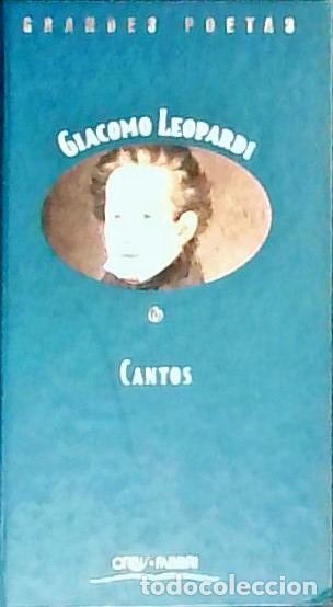 books: Cantos - Leopardi, Giacomo: