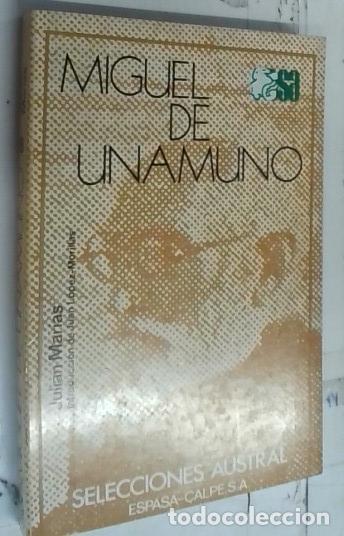 Livres: Miguel de Unamuno - Mar&iacute;as, Juli&aacute;n: