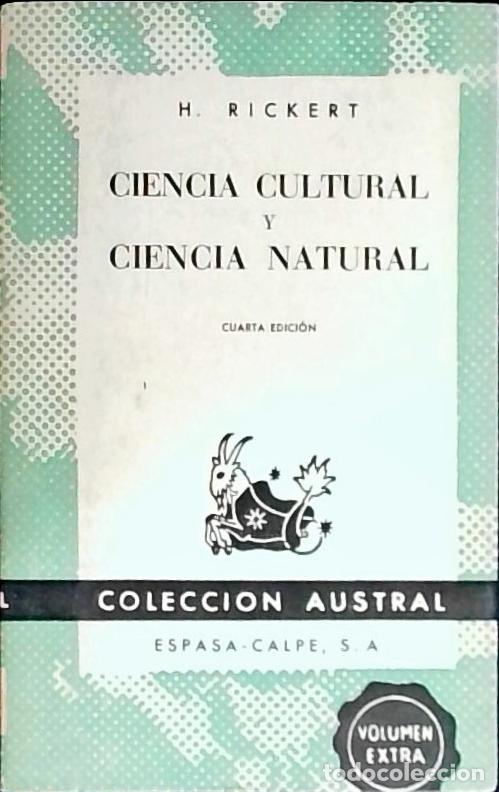 B&uuml;cher: Ciencia cultural y ciencia natural - Rickert, H.:
