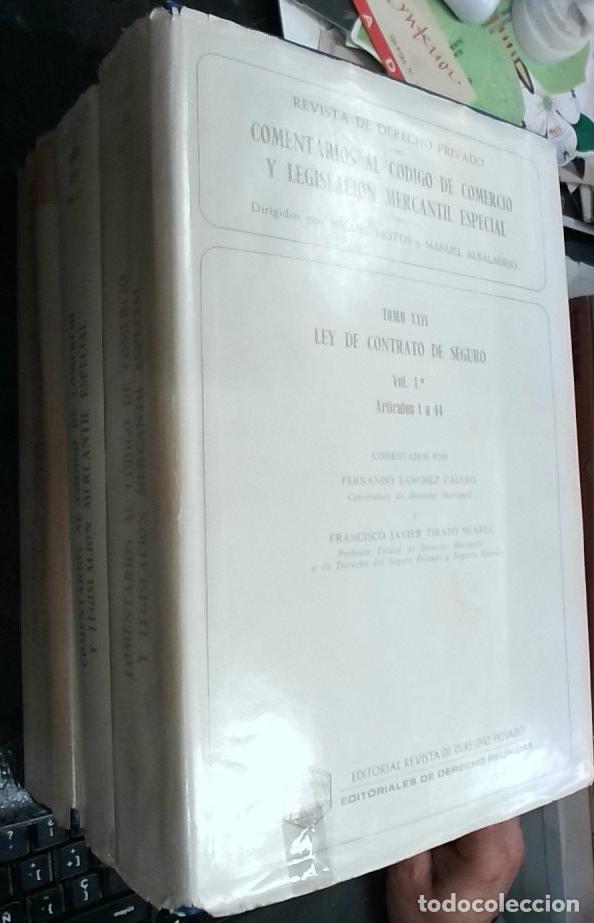 B&uuml;cher: Ley de contrato de seguro. 3 tomos - S&aacute;nchez Calero, Fernando y Tirado Su&aacute;rez, Francisco Javier:
