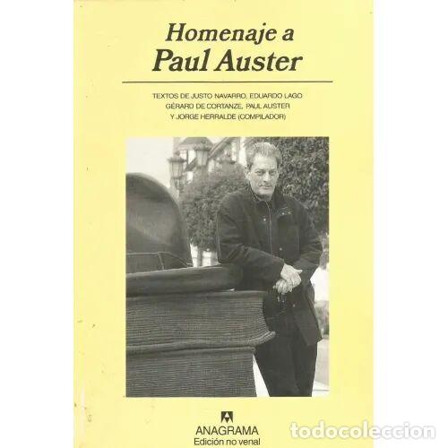 Libros: HOMENAJE a PAUL AUSTER - NAVARRO, LAGO, CORTANZE - Sin Especificar