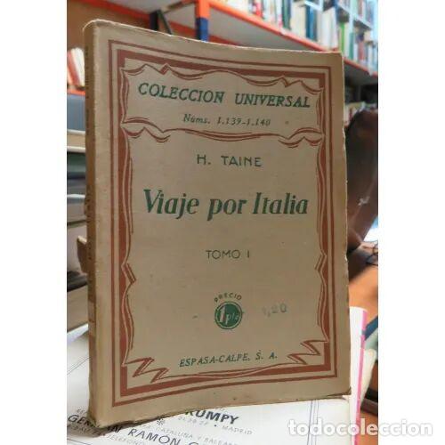 Libri di seconda mano: VIAJE por ITALIA TOMO I - H. TAINE - Sin Especificar