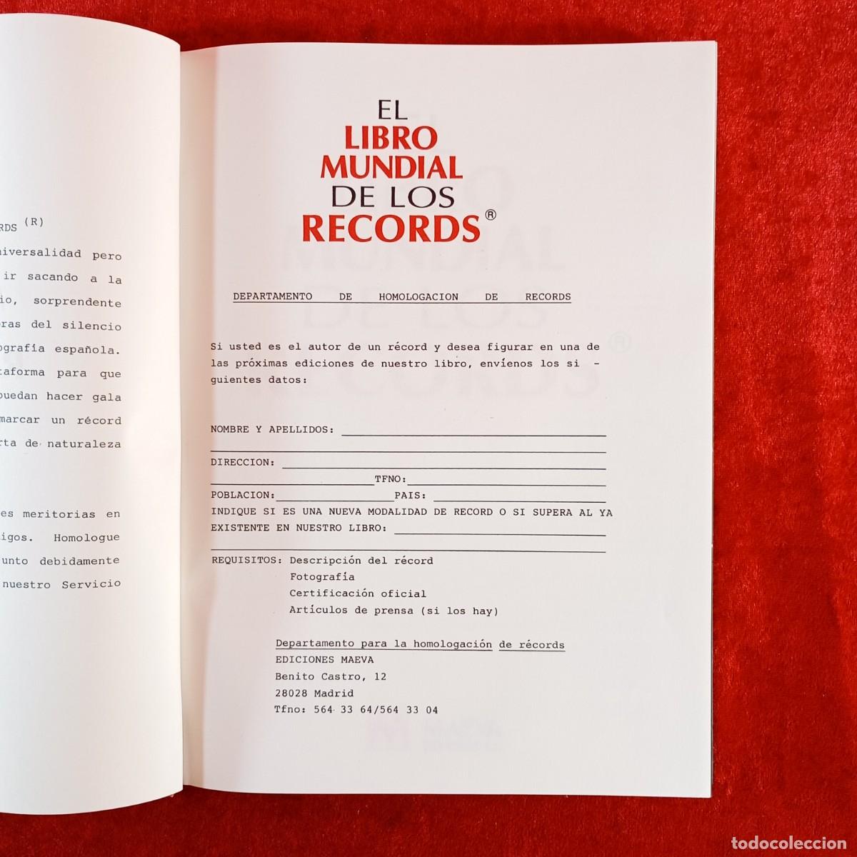 Libros: EL LIBRO MUNDIAL DE LOS RECORDS - MAEVA EDICIONES - 1988 / 661 - Foto 5