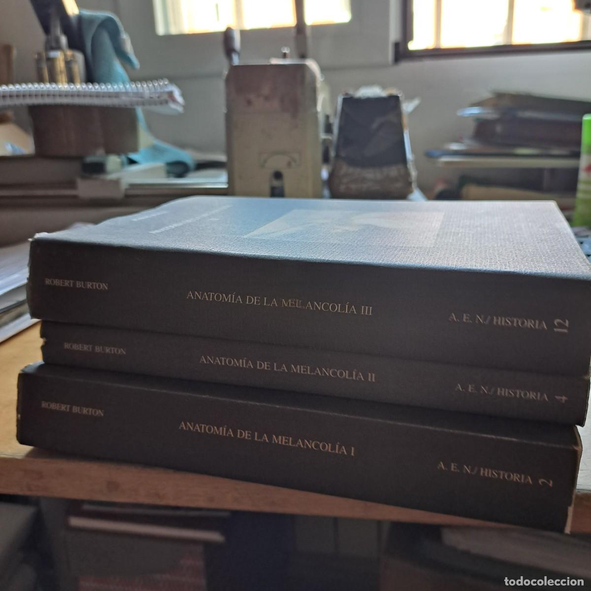 Libros: ANATOM&Iacute;A DE LA MELANCOL&Iacute;A. 3 TOMOS. OBRA COMPLETA ROBERT BURTON BUEN ESTADO Asociaci&oacute;n Espa&ntilde;ola de