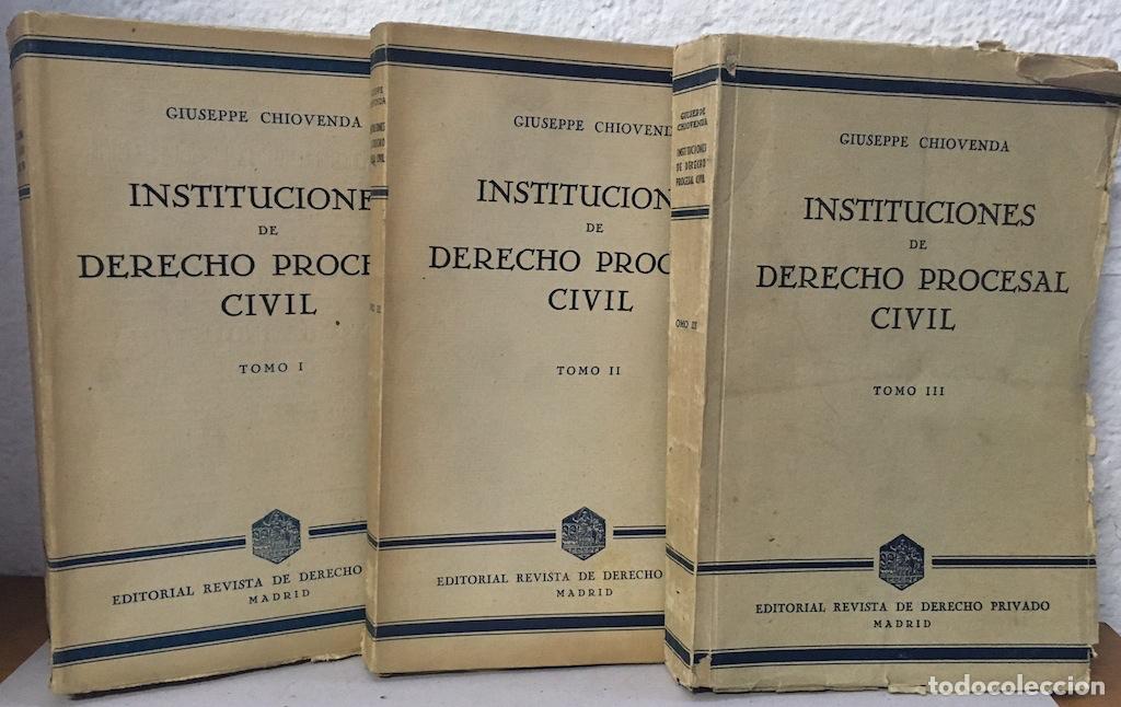 Libros: INSTITUCIONES DE DERECHO PROCESAL CIVIL (Istituzioni di Diritto Processuale Civile). I: Concept... -