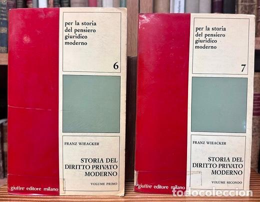 Libros: STORIA DEL DIRITTO PRIVATO MODERNO. Con particolare riguardo alla Germania. Presentazione di Um... -