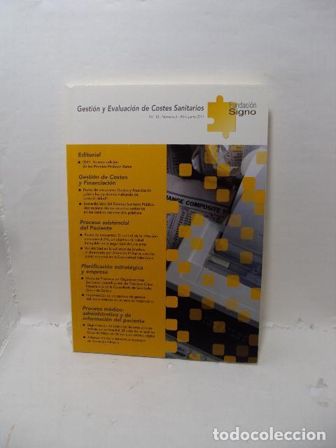 books: GESTI&Oacute;N Y EVALUACI&Oacute;N DE COSTES SANITARIOS. Vol. 12, N&uacute;mero 2, Abril-Julio 2011 - Varios Autores