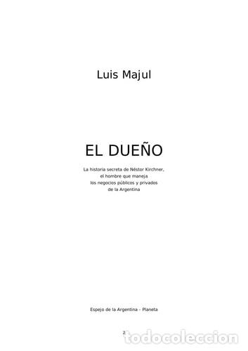 books: El Dueno: La historia secreta de Nestor Kirchner, el Hombre - Luis Majul
