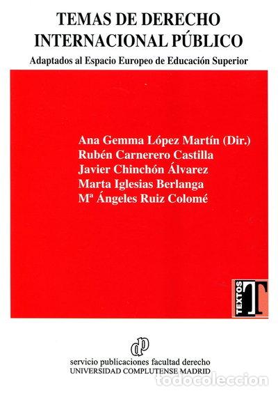 Livres: Temas de Derecho Internacional P&uacute;blico Adaptados al Espacio Europeo de Educac...- 9788484811268