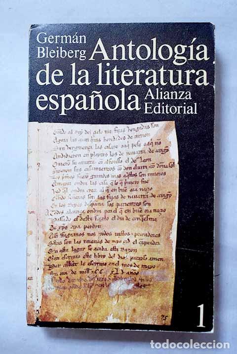 Livros em segunda m&atilde;o: Antolog&iacute;a de la Literatura Espa&ntilde;ola, I: Siglo XI al XVIII