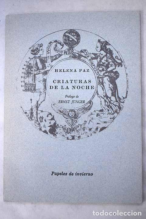 Libros: Criaturas de la noche.- Paz, Helena