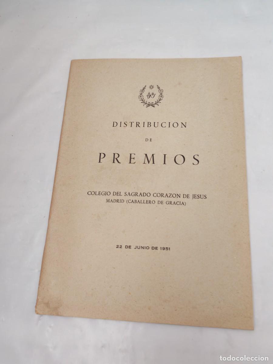 Libros: Distribuci&oacute;n de Premios, Colegio del Sagrado Coraz&oacute;n de Madrid (Caballero de Gracia), 1951