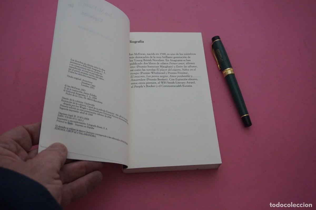 Libros: AMF-34F/ EXPIACION - IAN MCEWAN / EDITORIAL ANAGRAMA - Foto 3