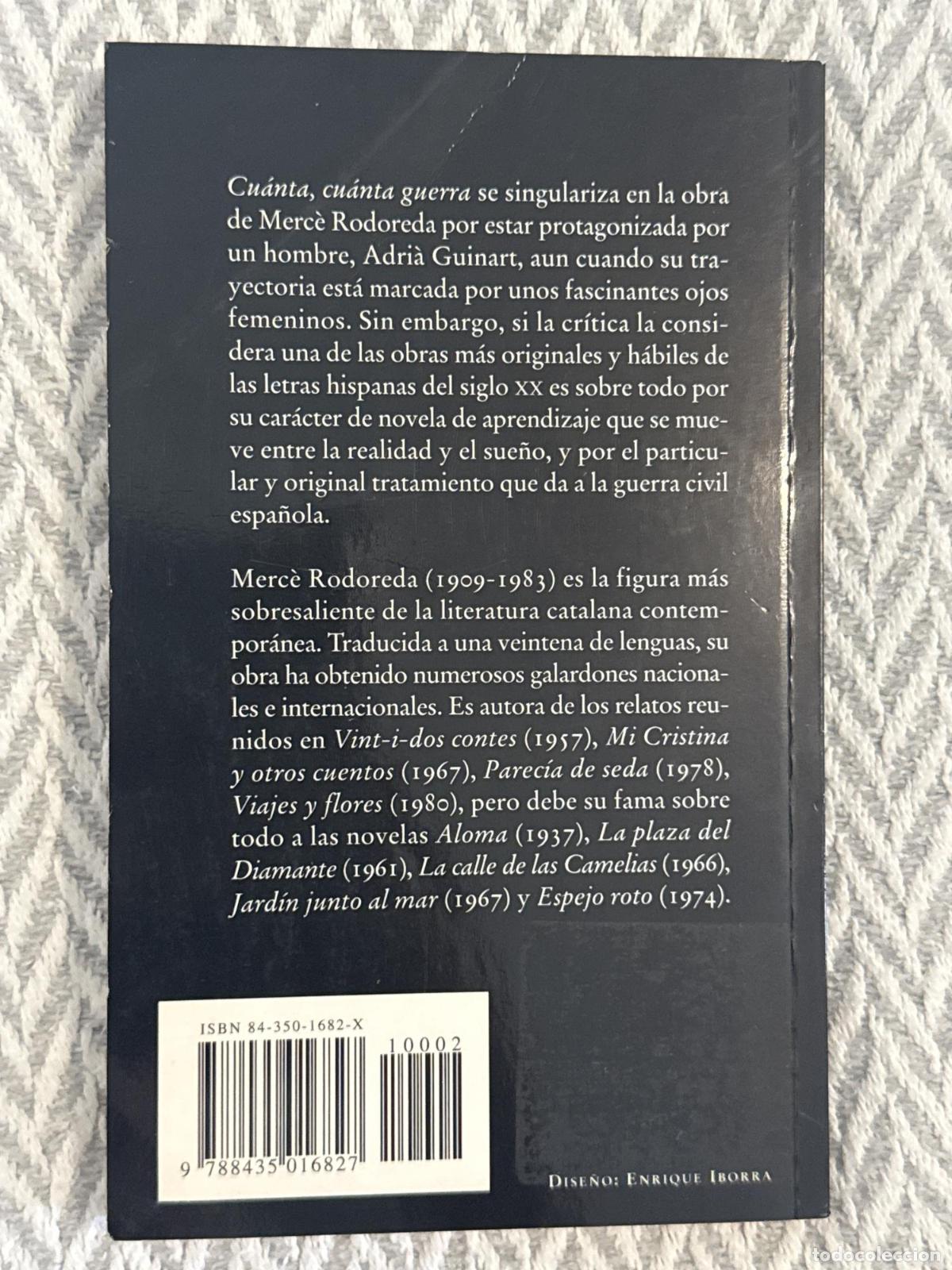 Libros: Cu&aacute;nta, cu&aacute;nta guerra - Rodoreda, Merc&egrave; - Foto 3