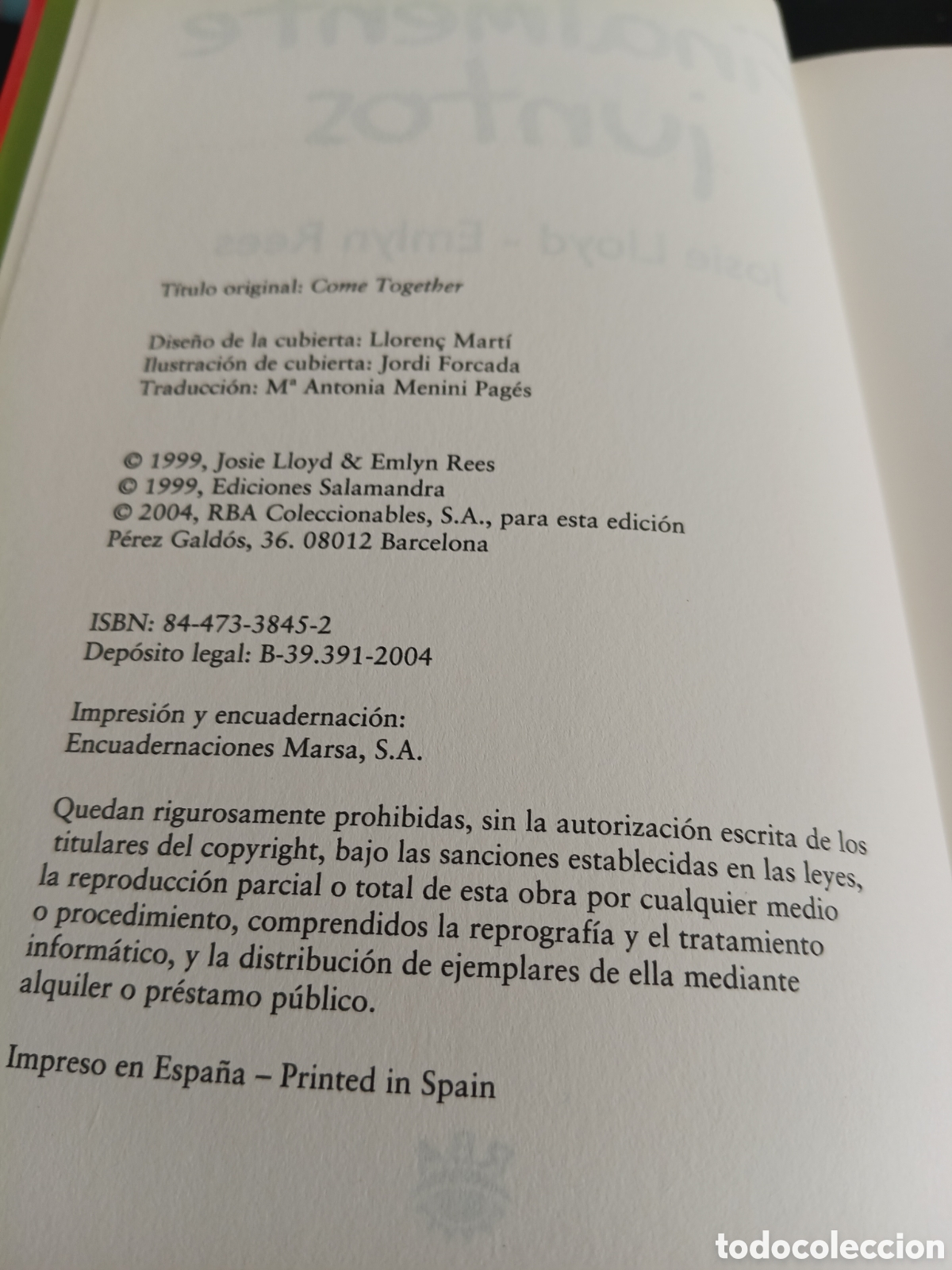 Libros: Finalmente juntos. Josie Lloyd. Emlyn Rees. Primera edici&oacute;n - Foto 3
