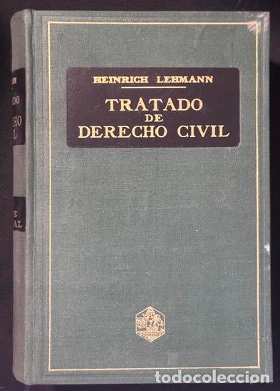 Libros: TRATADO DE DERECHO CIVIL. Vol. I. Parte General - LEHMANN, Heinrich