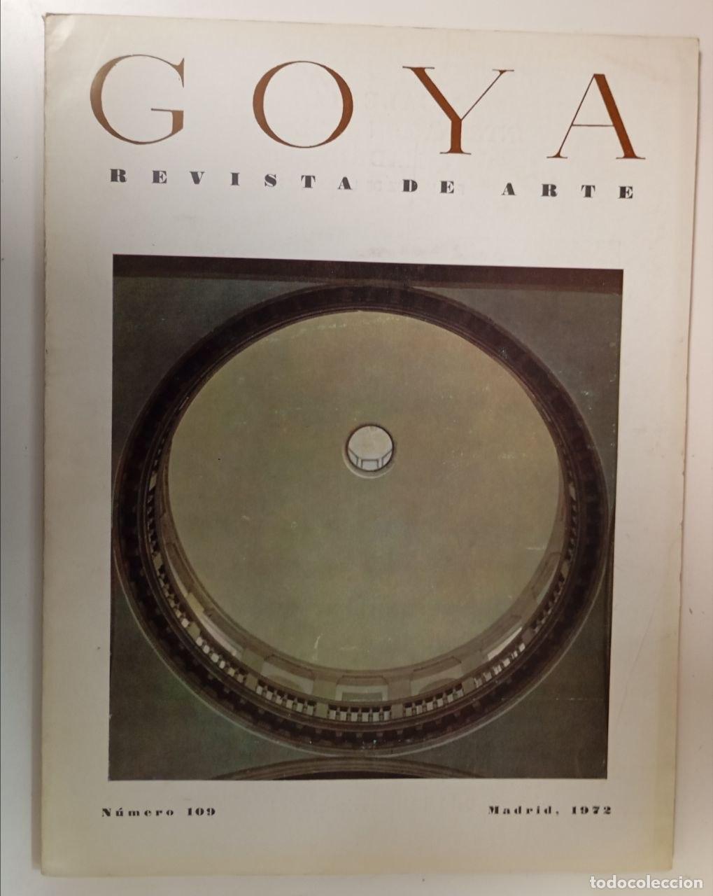Libros: Goya. Revista de arte N&ordm; 109 - VVAA