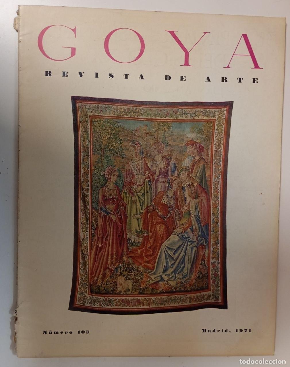 Libros: Goya. Revista de arte N&ordm; 103 - VVAA