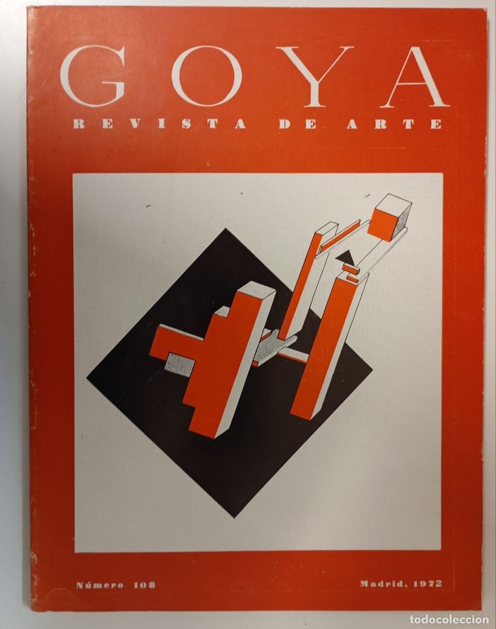 Libros: Goya. Revista de arte N&ordm; 108 - VVAA