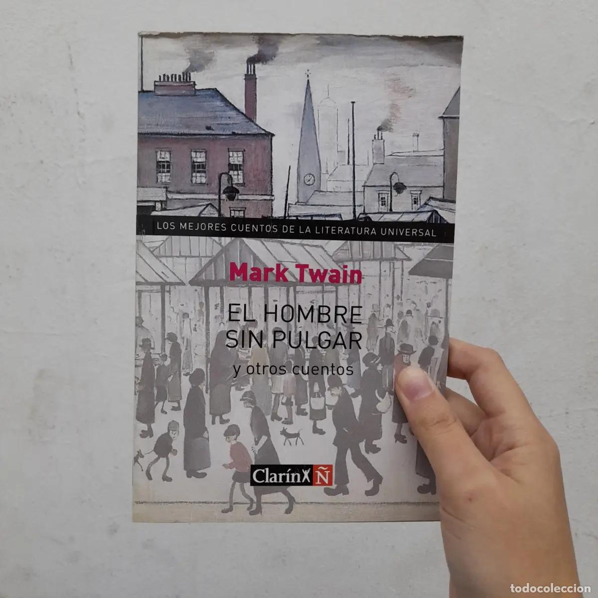 B&uuml;cher: El hombre sin pulgar (detalle) - Mark Twain