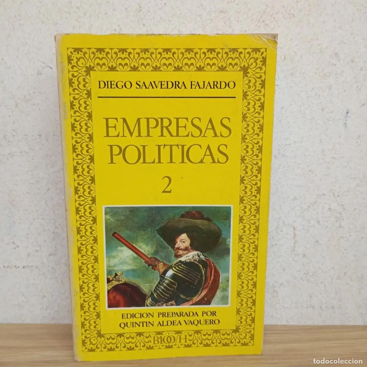 Livres: Empresas pol&iacute;ticas tomo 2 - D. Saavedra Fajardo