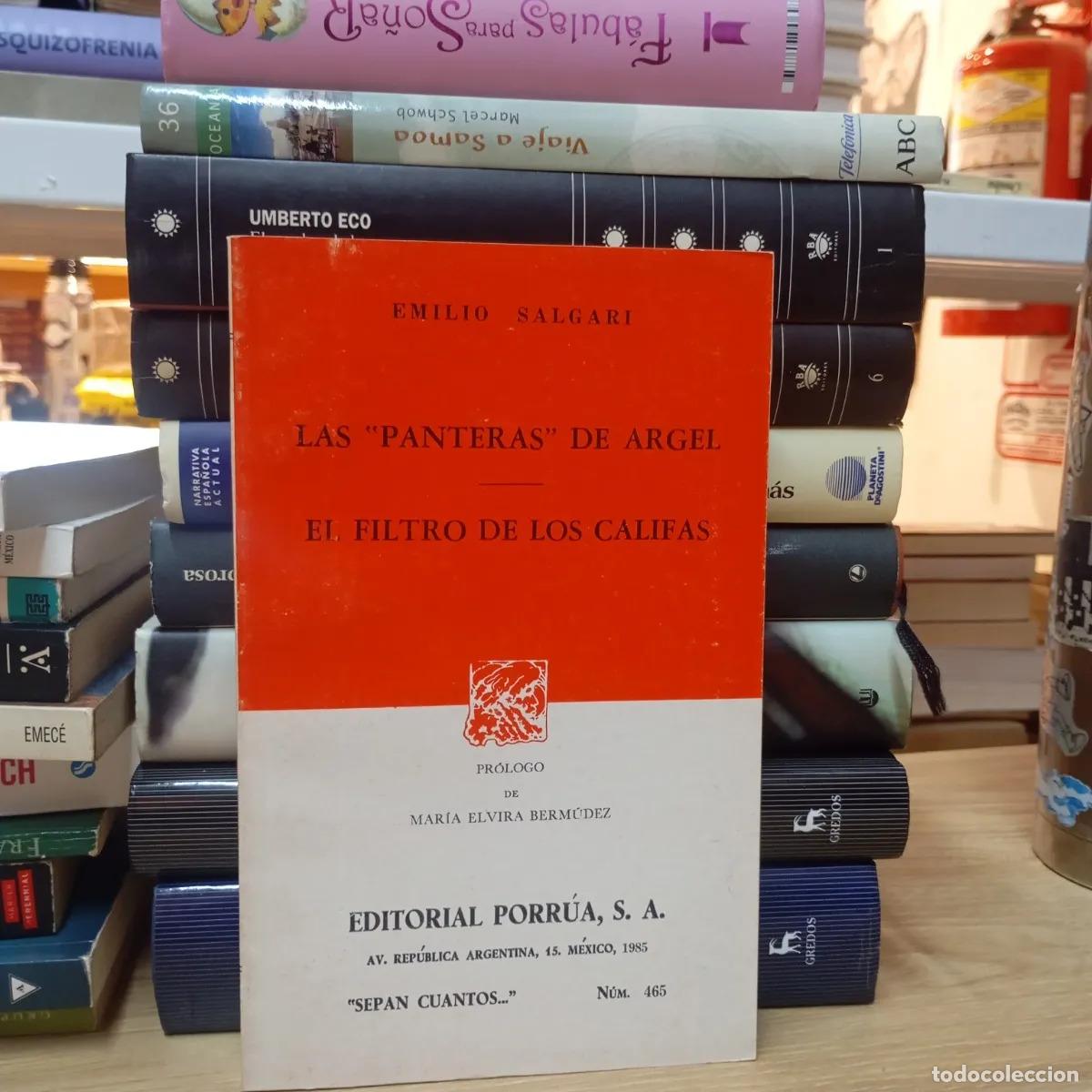 Livros em segunda m&atilde;o: Las panteras de Argel - Emilio Salgari