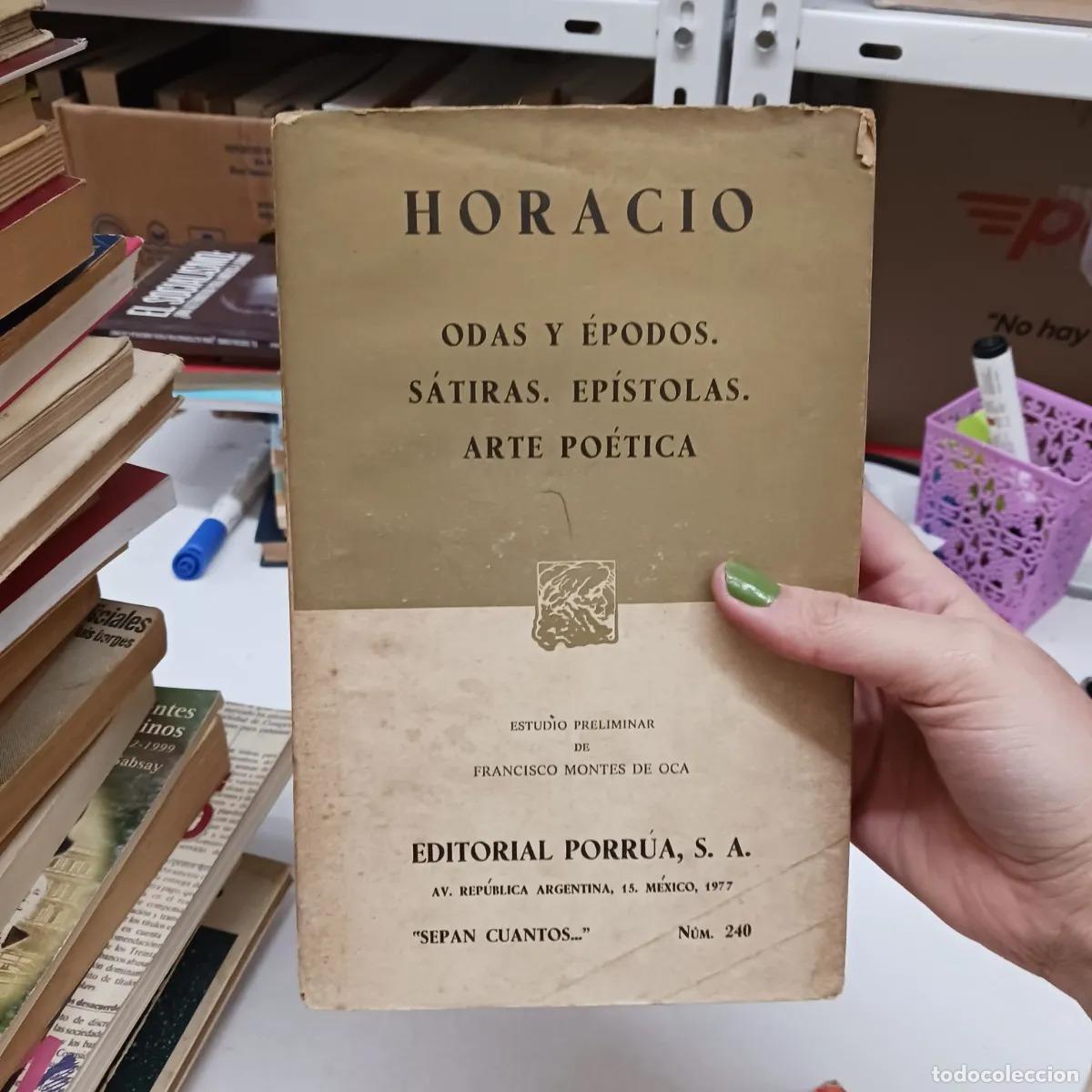 Libros: Odas y epodos, otros (det.) - Horacio - Foto 1