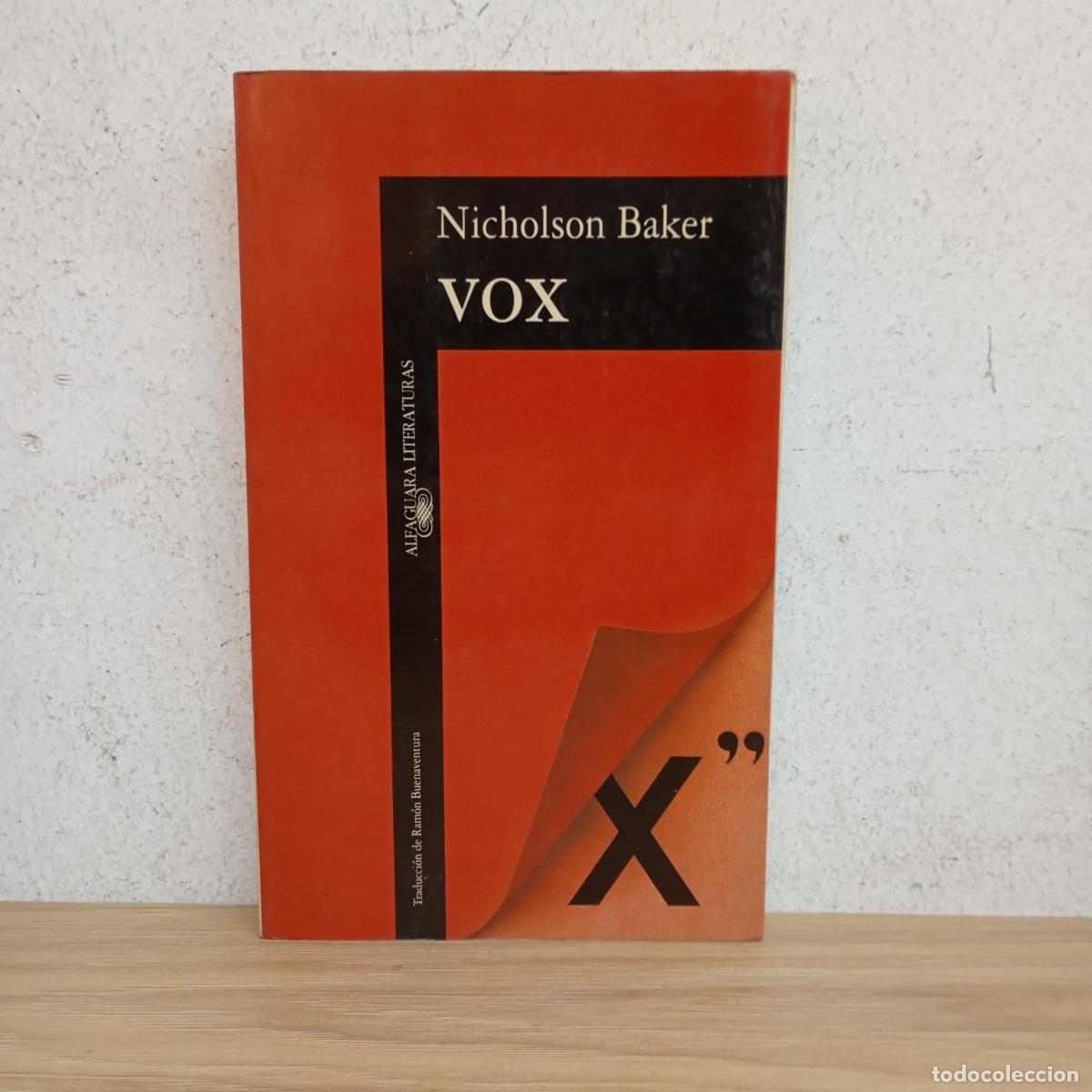 Libros: Vox - Nicholson Baker - Foto 1