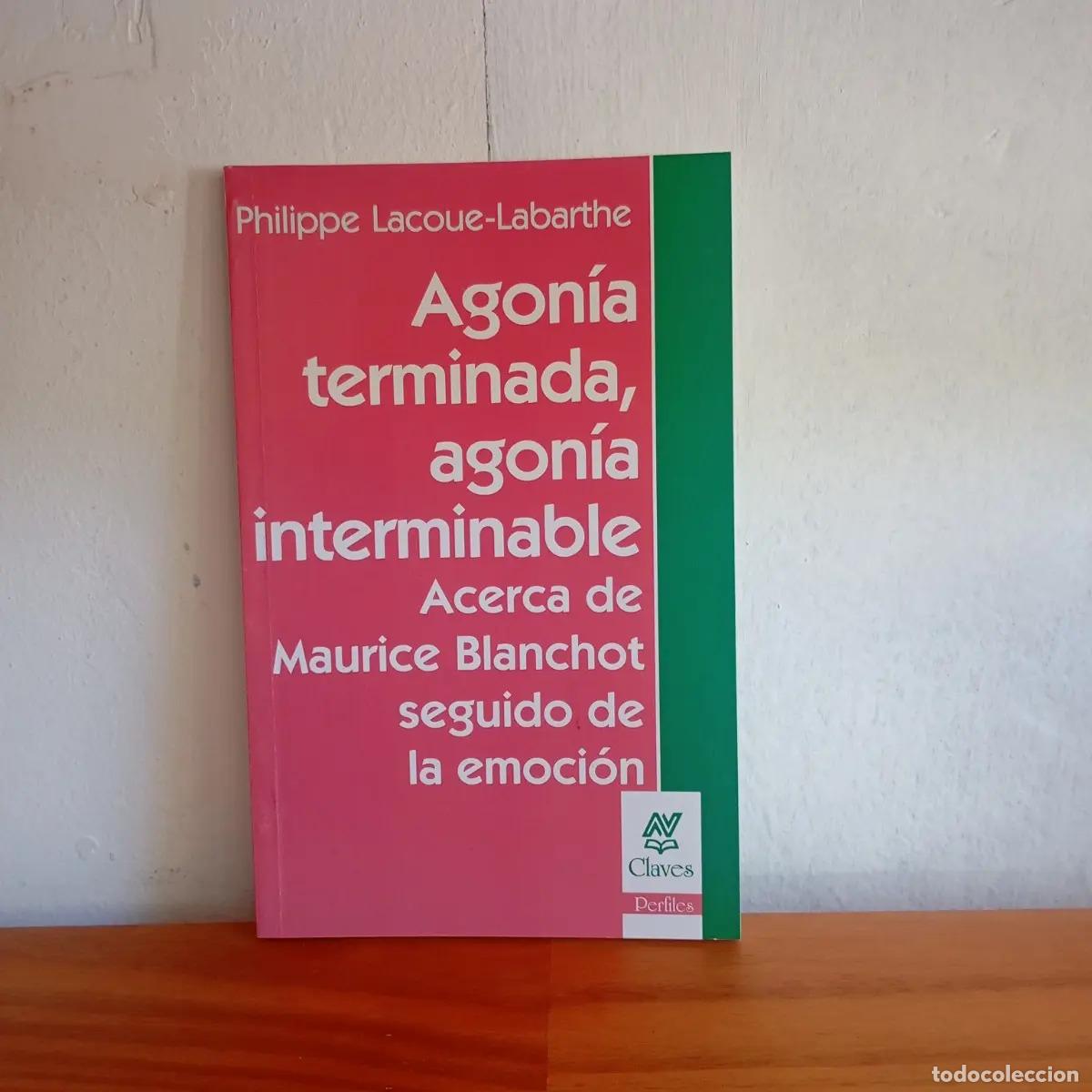 Libros: Agon&iacute;a terminada, agon&iacute;a interminable - Philippe Lacoue-Labarthe - Foto 1