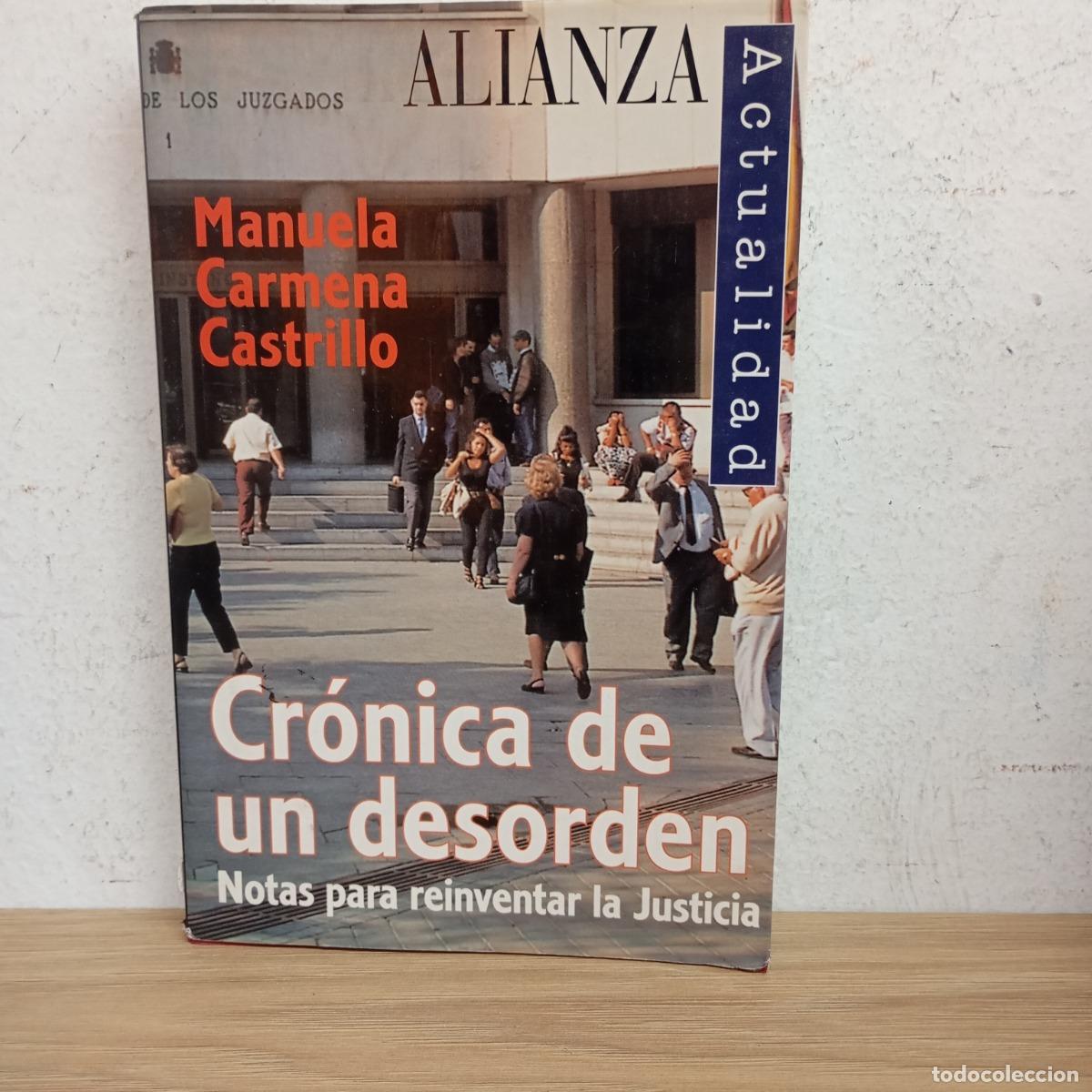 Livros em segunda m&atilde;o: Cr&oacute;nica de un desorden (firm) - Manuela Carmena