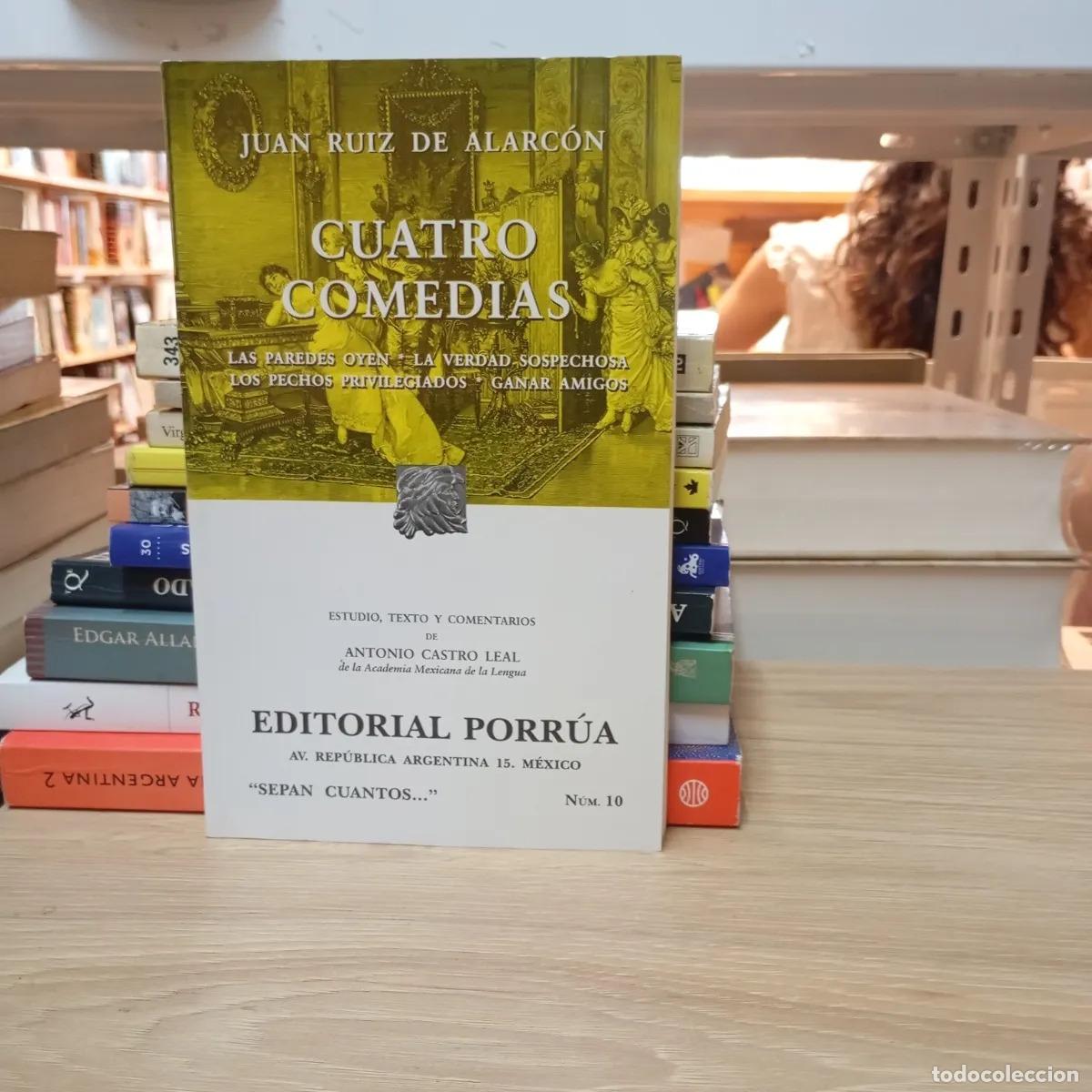 Libros: Cuatro comedias - Juan Ruiz de Alarc&oacute;n - Foto 1
