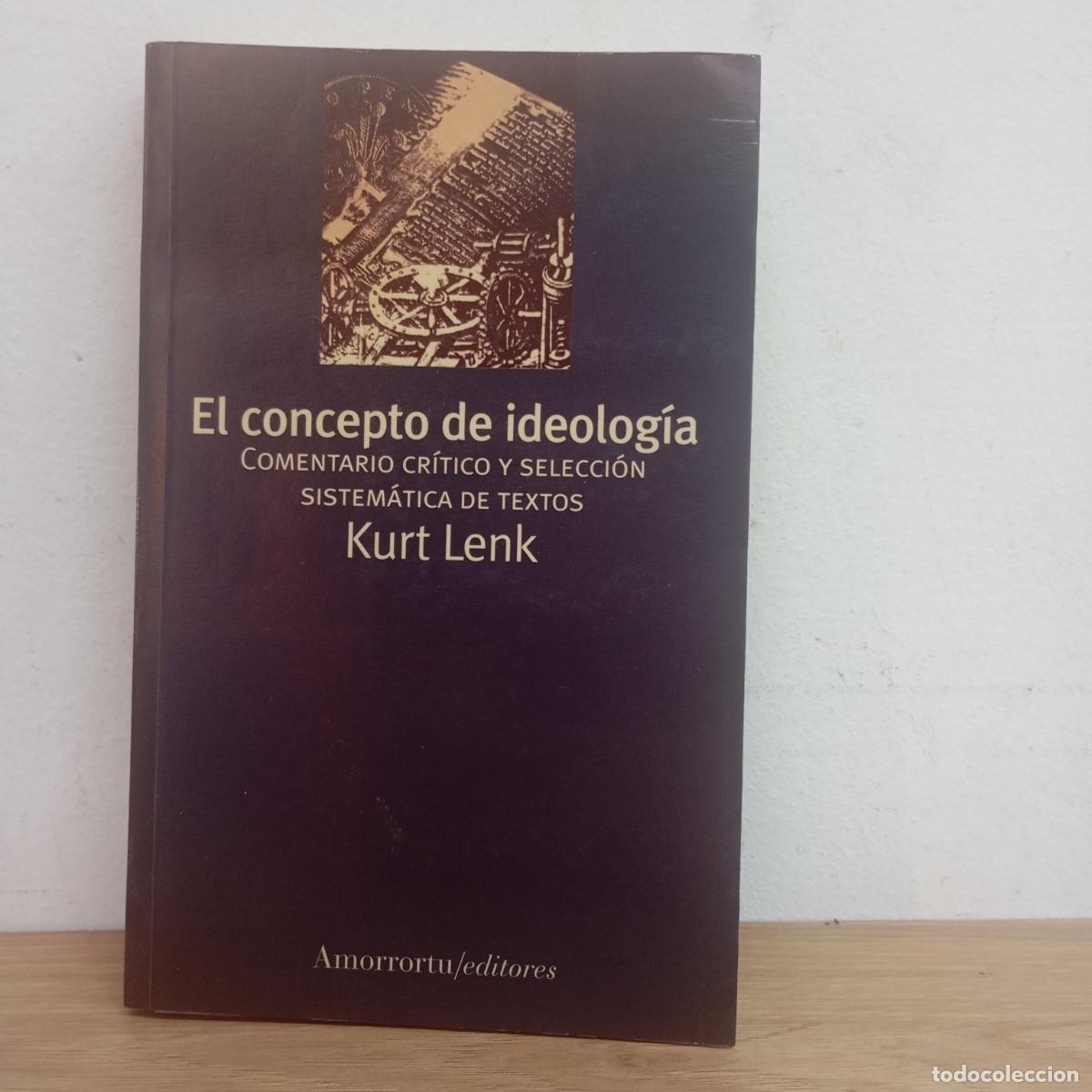 Livros em segunda m&atilde;o: El concepto de ideolog&iacute;a - Kurt Lenk