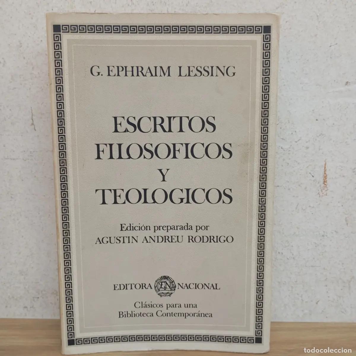 Libros: Escritos filos&oacute;ficos y teol&oacute;gicos - G. Ephraim Lessing - Foto 1