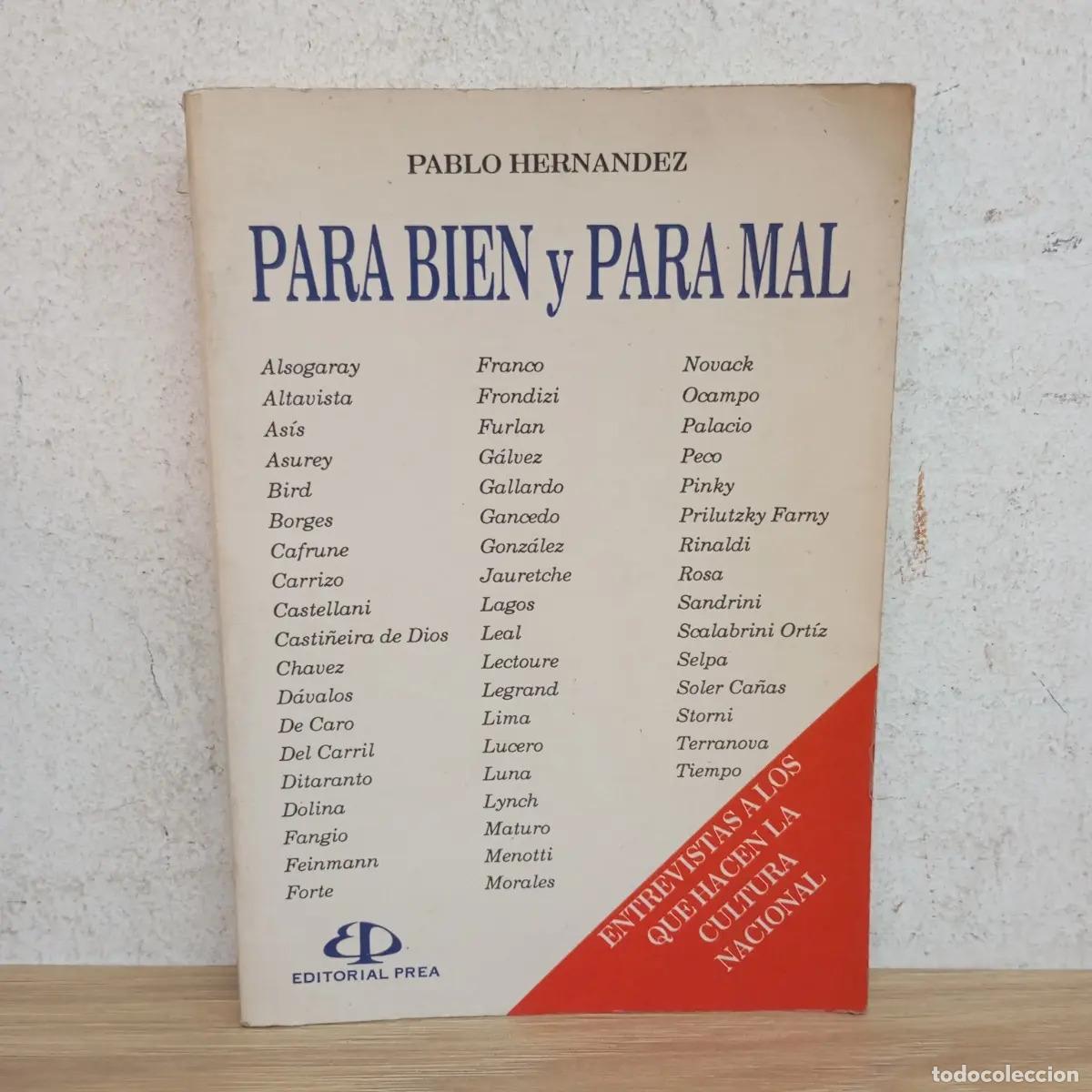 Libros: Para bien y para mal - Pablo Hern&aacute;ndez - Foto 1