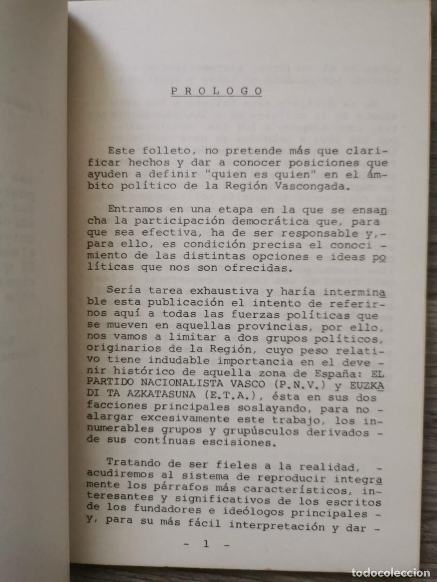 Libros: APUNTES SOBRE NACIONALISMO VASCO - Foto 4