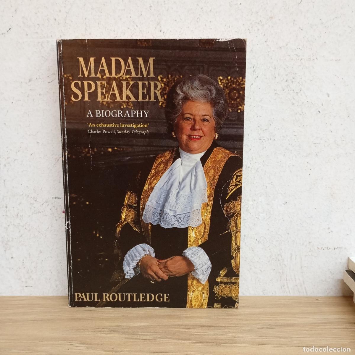 Libros: Madam speaker - Paul Routledge - Foto 1