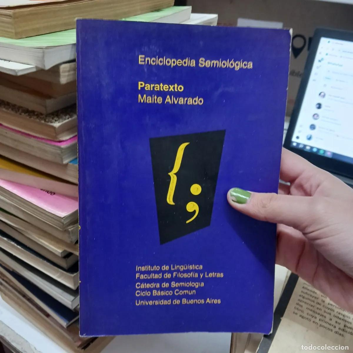 Libros: Paratexto (det.) - Maite Alvarado - Foto 1
