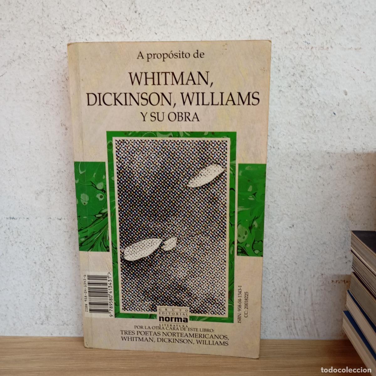 Libros: Tres poetas norteamericanos - Whitman, Dickinson