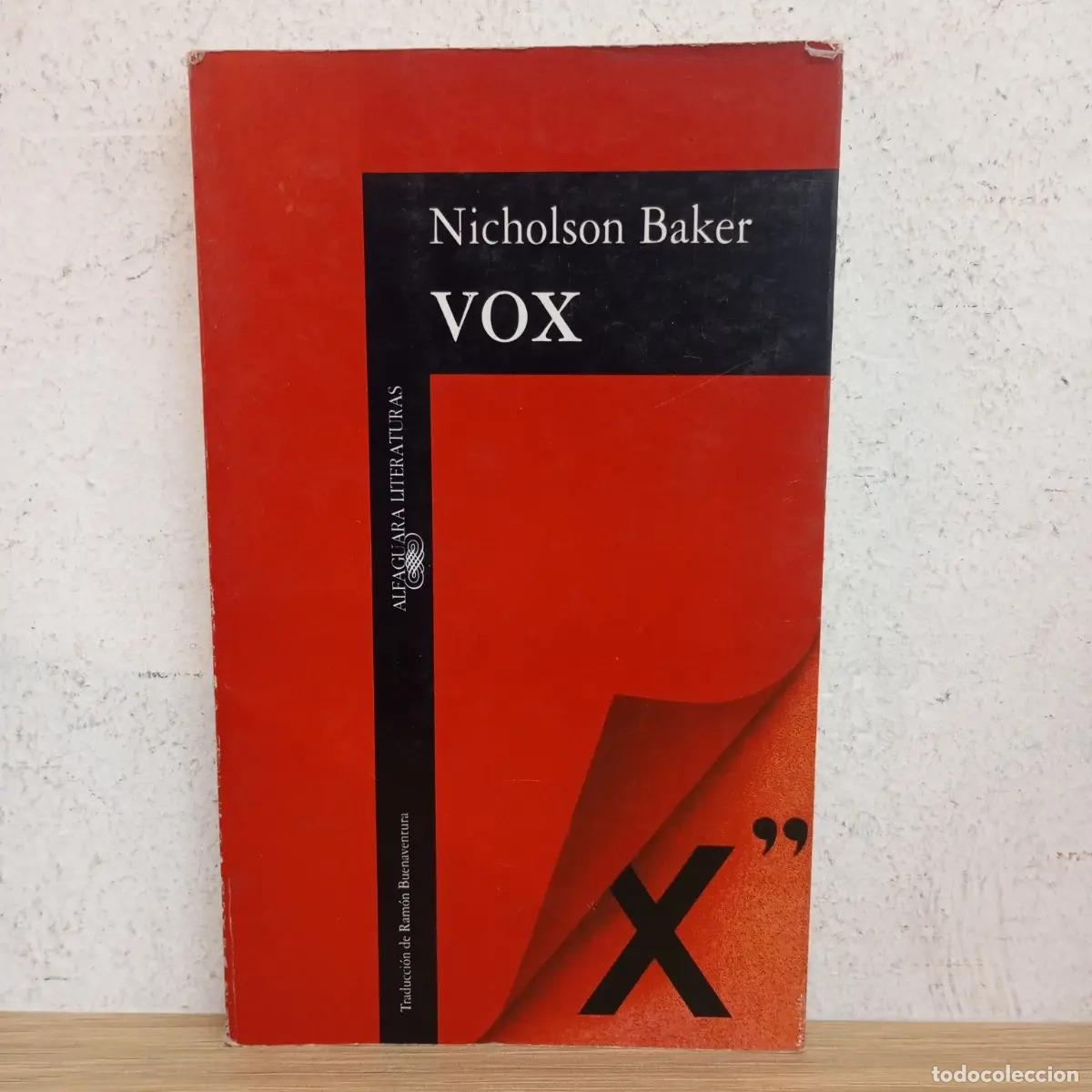 Libros: Vox - Nicholson Baker - Foto 1
