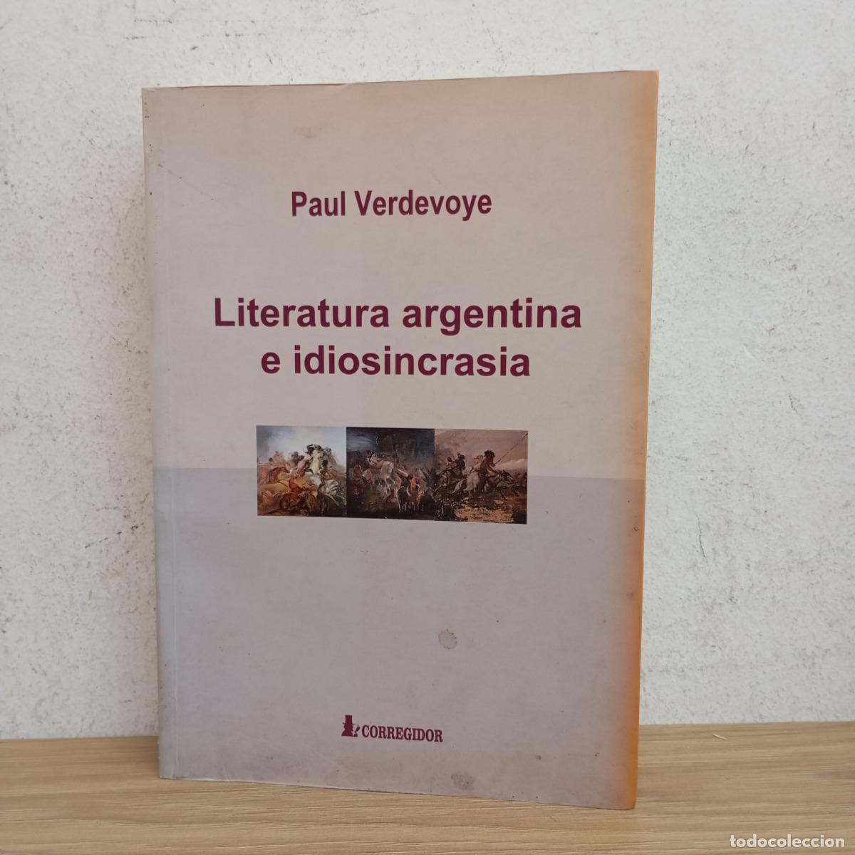 Libros: Literatura argentina e idiosincrasia - Paul Verdevoye - Foto 1