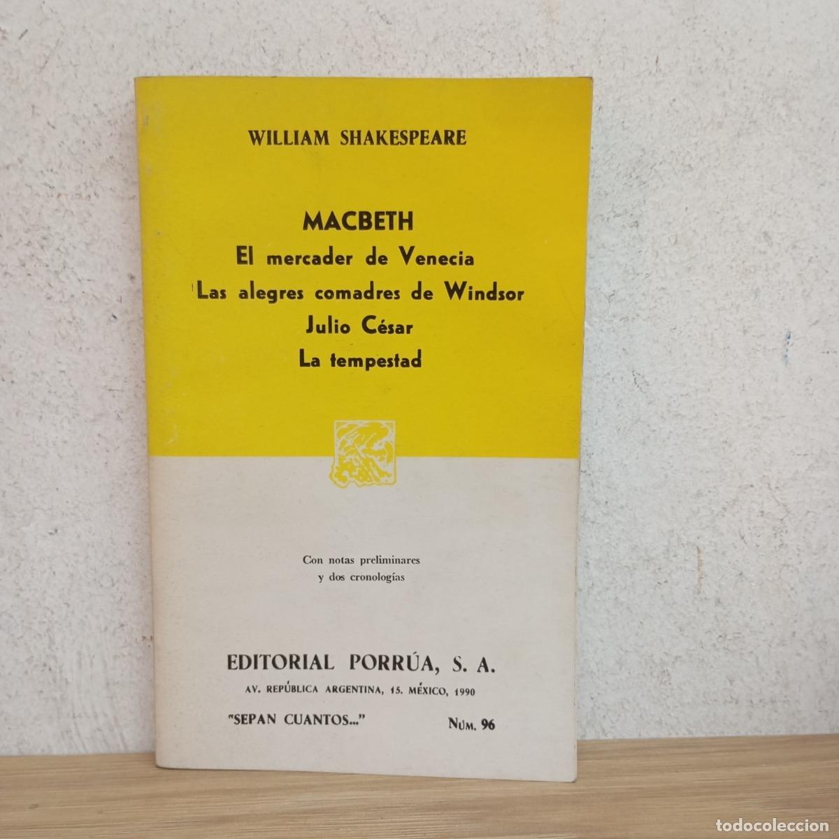 Libros: MAcbeth y m&aacute;s - William Shakespeare - Foto 1