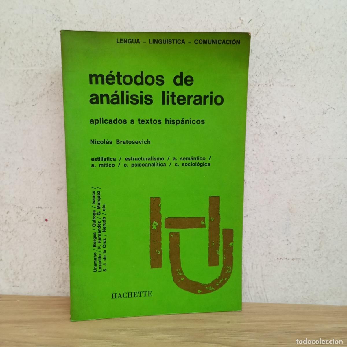 B&uuml;cher: M&eacute;todos de an&aacute;lisis literario - N. Bratosevich