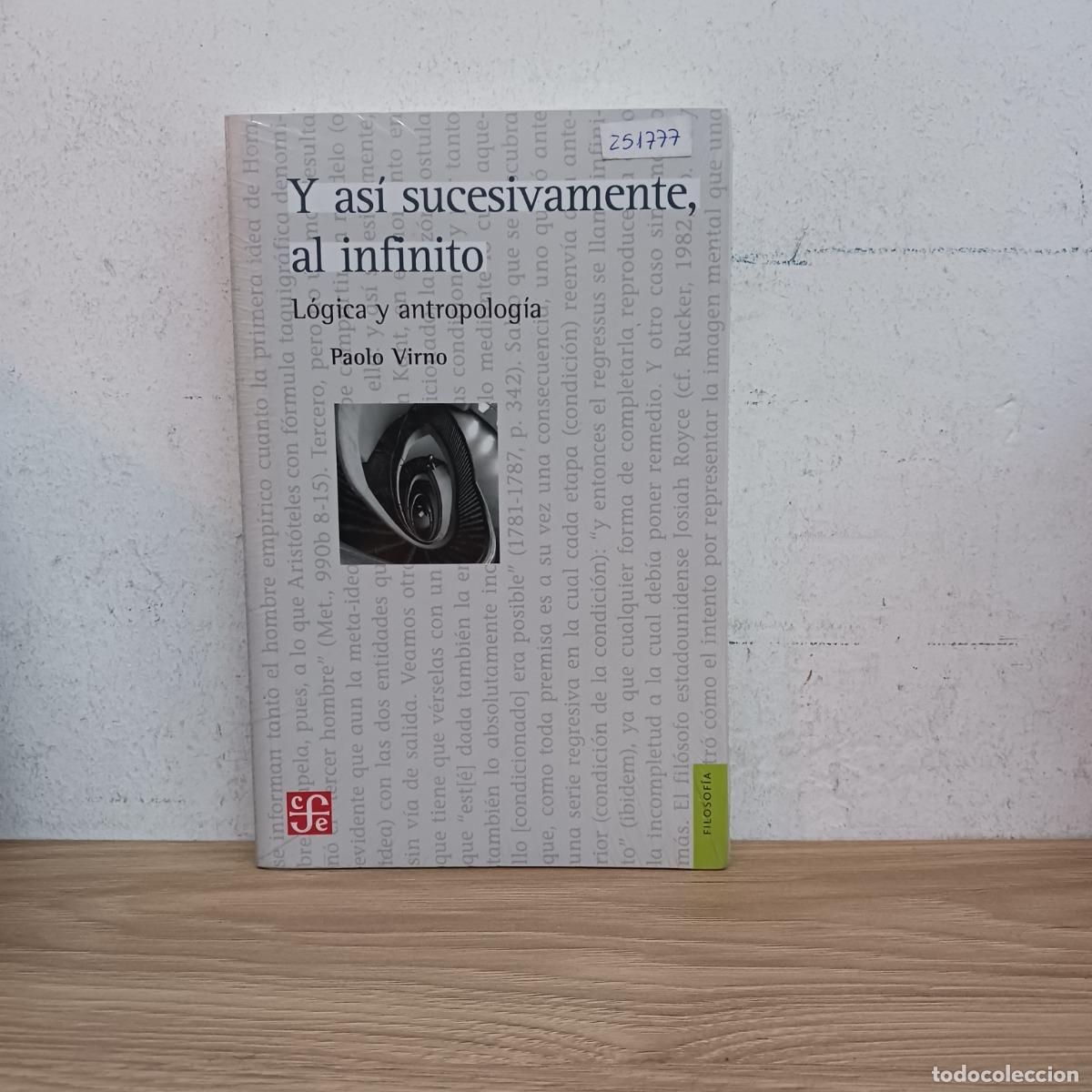 Libros: Y as&iacute; sucesivamente, al infinito - Paolo Virno