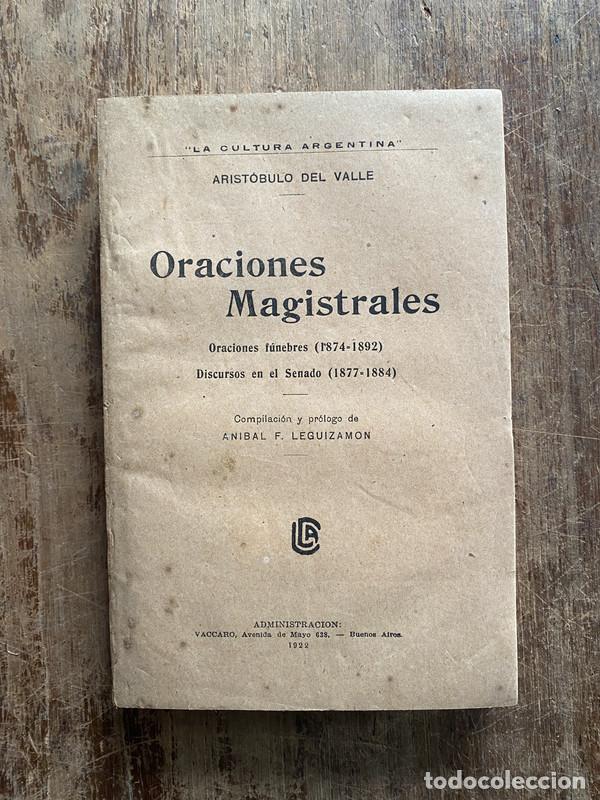 Libros: Oraciones Magistrales - Del Valle Aristobulo - Foto 1