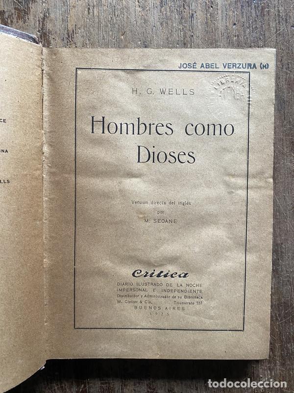 B&uuml;cher: Hombres como Dioses - Wells H. G.