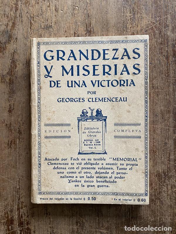 Livres: Grandezas y Miserias de una Victoria - Clemenceau Georges