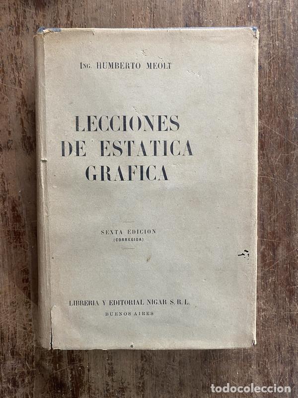 books: Lecciones de Estatica Grafica - Meolt Humberto
