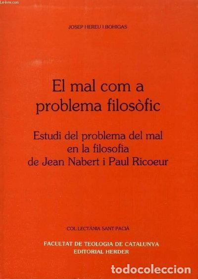 Livros em segunda m&atilde;o: El mal com a problema filos&ograve;fic- 9788486065331