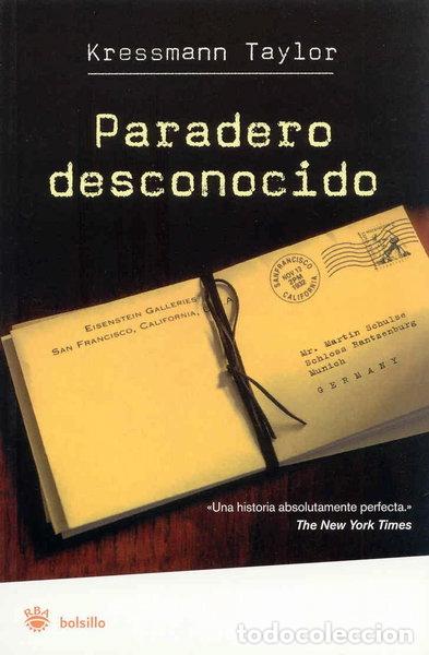 Libros: Paradero desconocido- 9788479013967