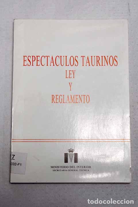 Libros: Espect&aacute;culos taurinos